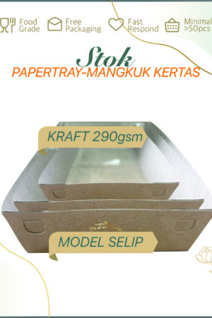 Papertray kraft coklat