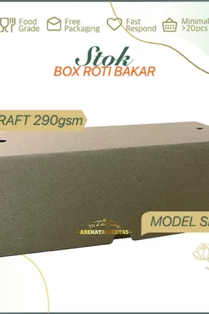 Dus roti bakar kraft coklat