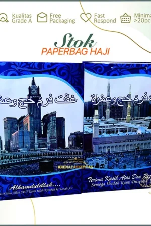 tas kertas oleh-oleh haji umroh
